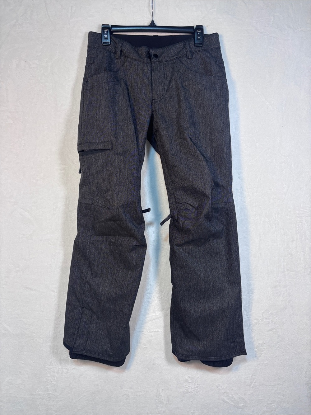 686 Women Patron Thermal Insulated Snowboard Snow Pants Black Denim Sz XS